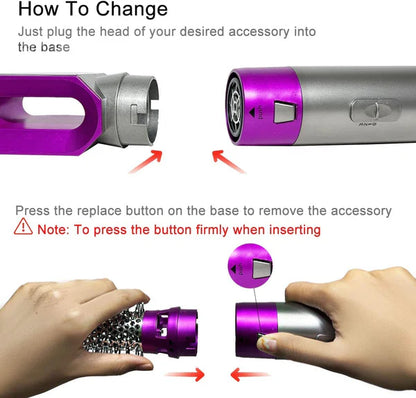 5-in-1 Hot Air Brush | Ionic Anti-Frizz | All Hair Types