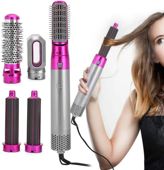5-in-1 Hot Air Brush | Ionic Anti-Frizz | All Hair Types