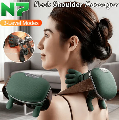 Shoulder & Neck Massager – Shiatsu Deep Kneading for Pain Relief